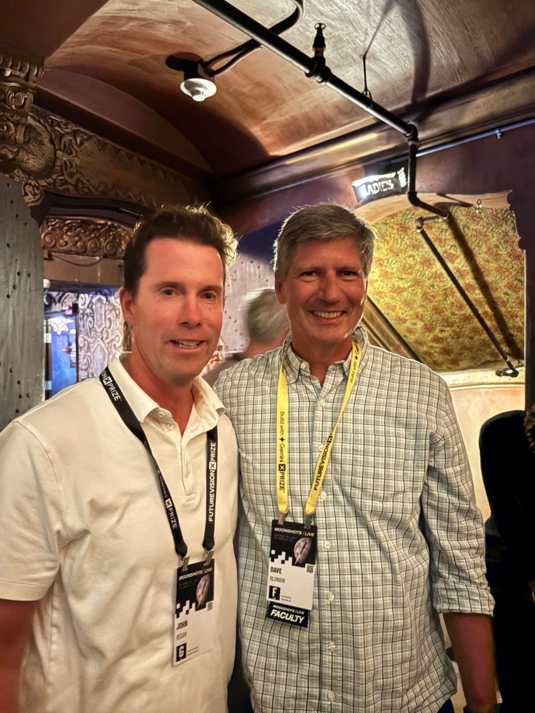 John Regan, Tugboat founder, with Dave Blundin at Moonshots LIVE in Los Angeles
